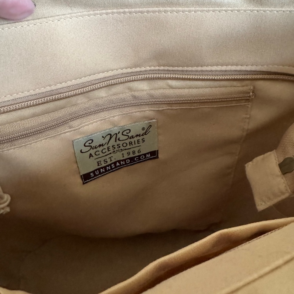 Sea & Sand woven seagrass zipped tote! Beach here you come! NWOT - Picture 8 of 9